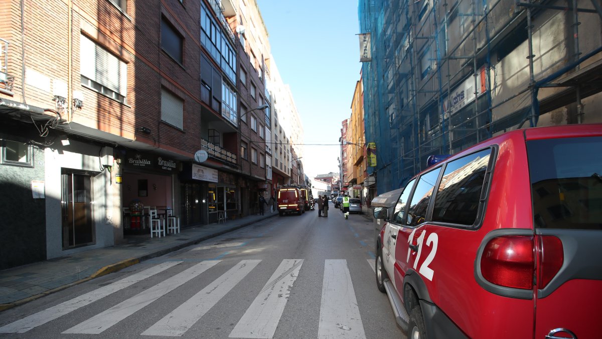 La pelea fue en esta calle de Ponferrada, Mateo Garza.