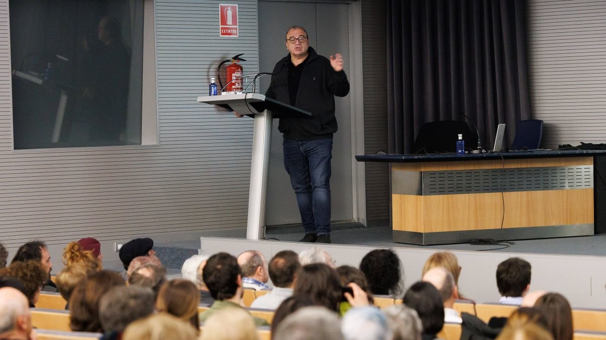 Antonio Turiel, en la conferencia ayer.