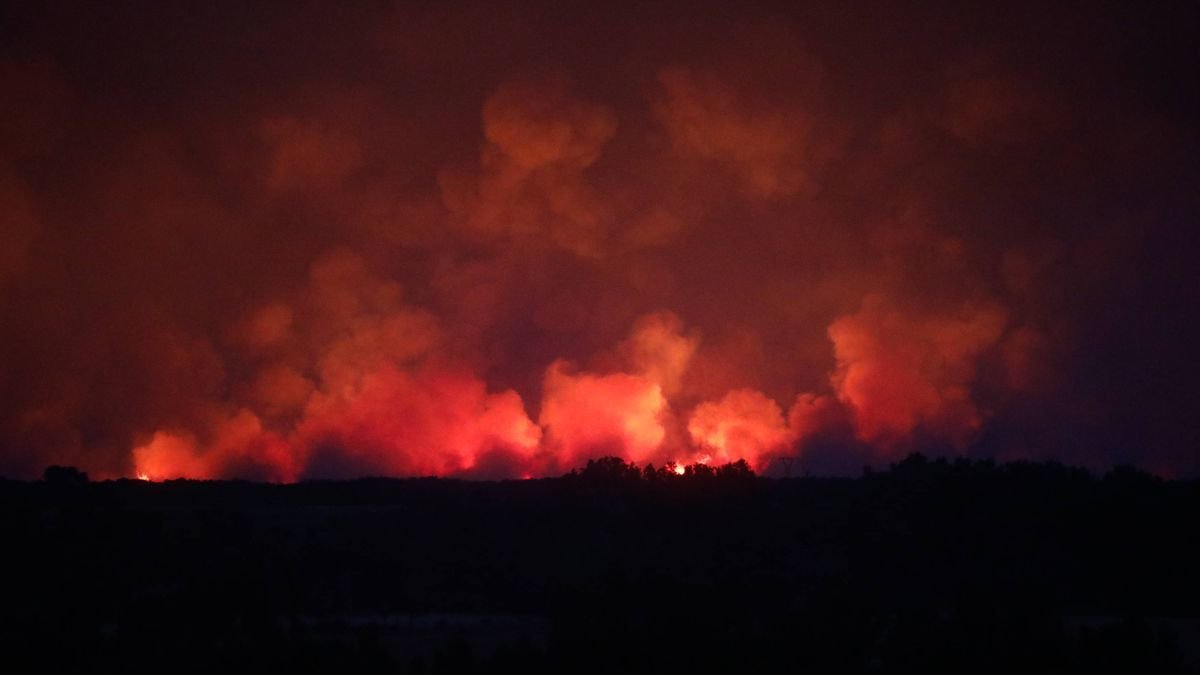 Imagen de los incendios de este verano en León.