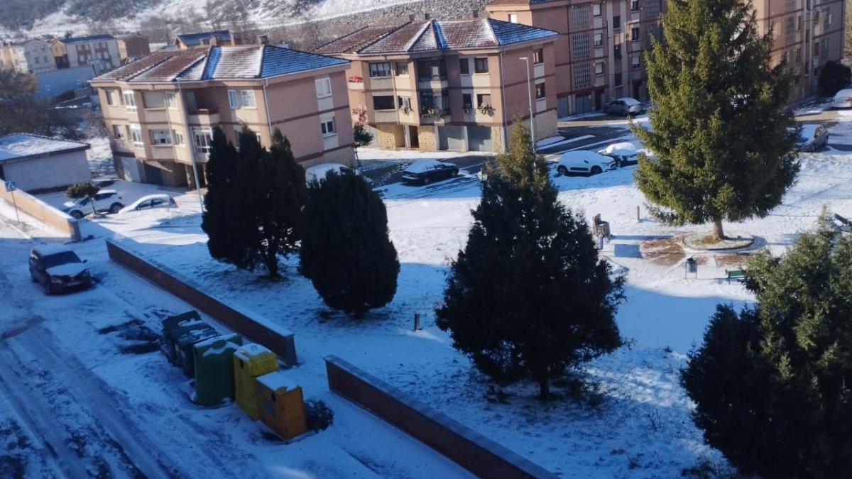 Vista de Cistierna este martes.