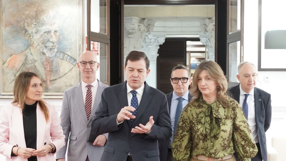 Rocío Lucas, José Miguel García, Alfonso Fernández Mañueco, Juan Manuel Corchado, Nuria González y Daniel Antonio de Luis.