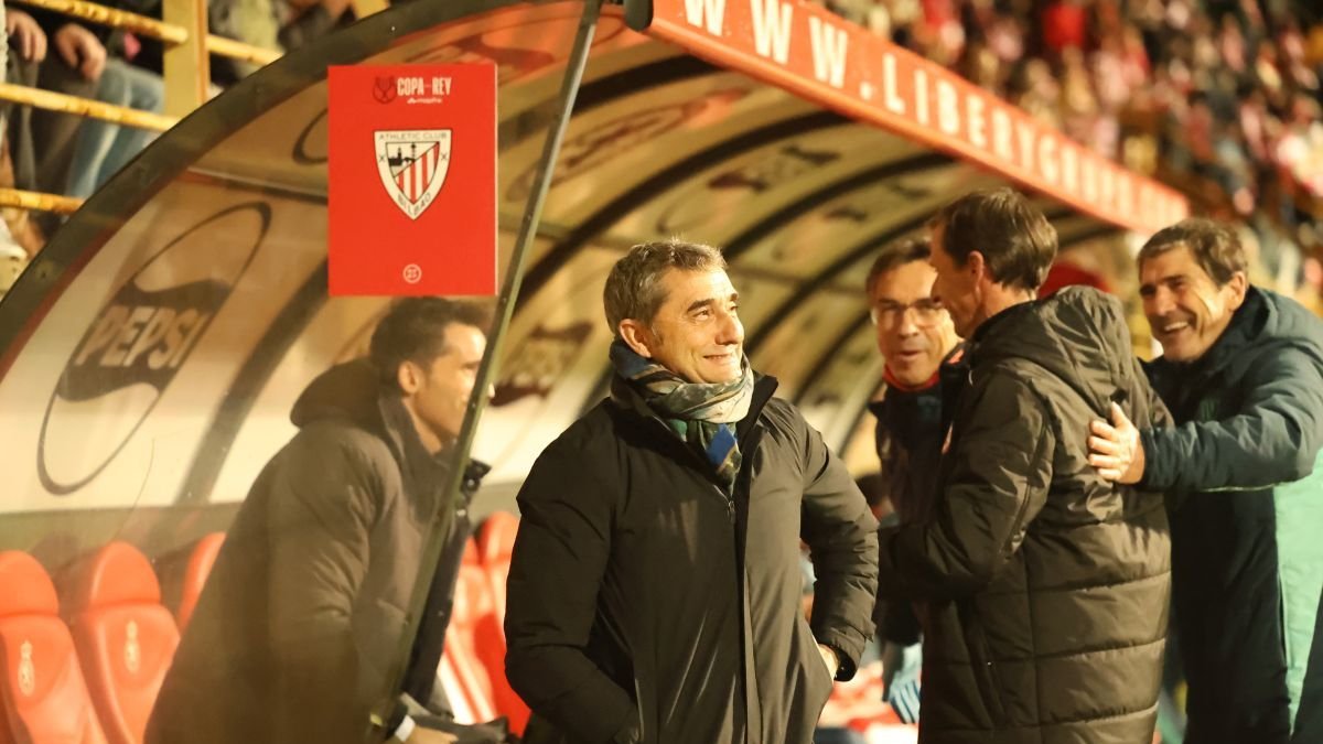 Ernesto Valverde, el preparador del equipo bilbaíno.