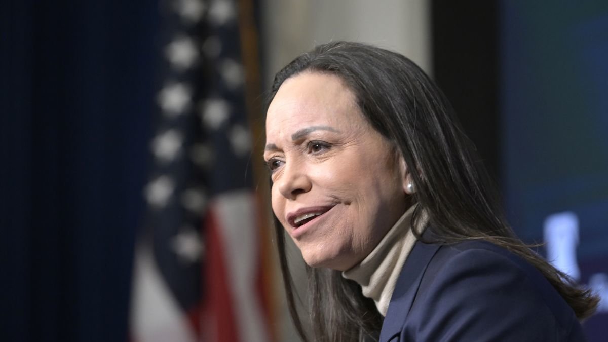 La líder opositora venezolana y Premio Nobel de la Paz, María Corina Machado.