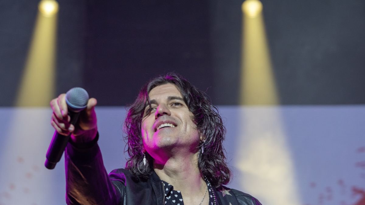 Rulo, durante el concierto de este sábado.
