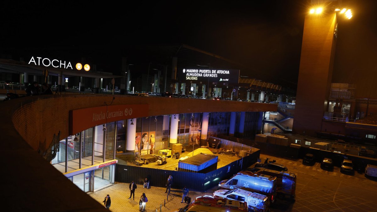 Vista de la estación Puerta de Atocha en Madrid.