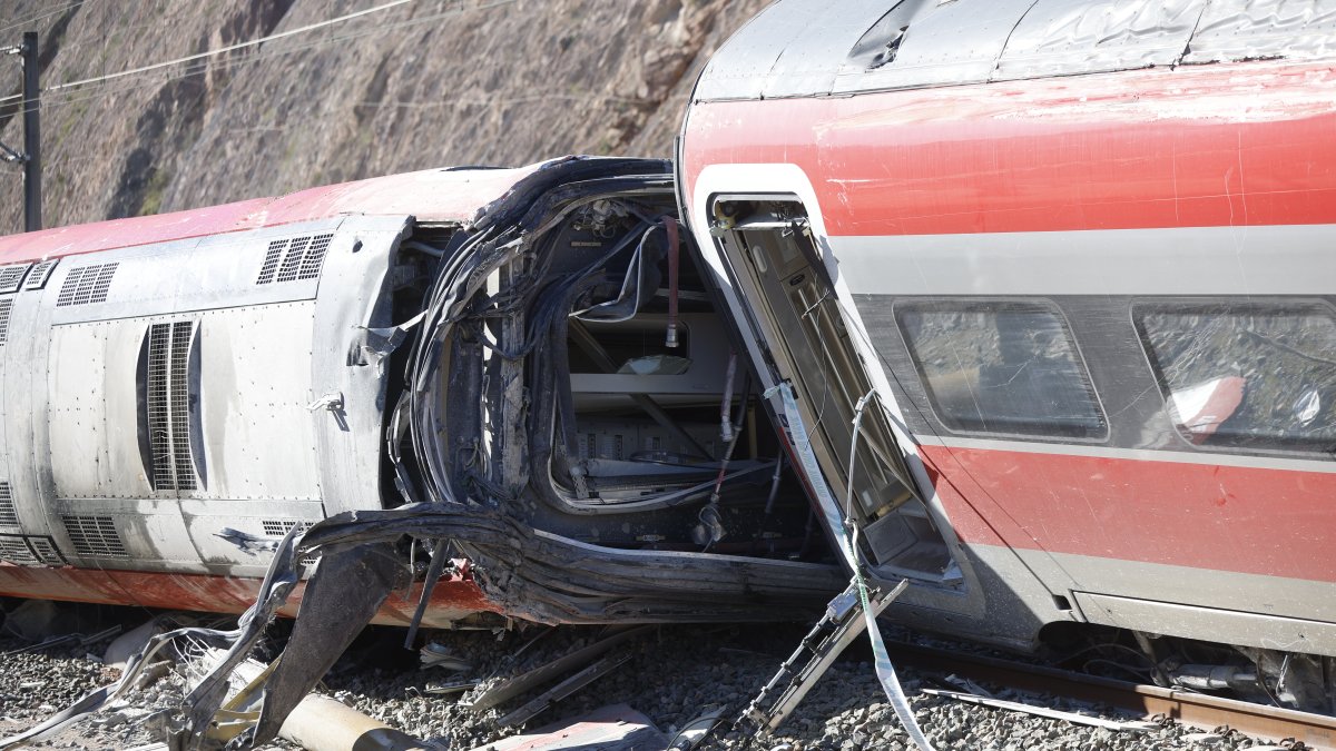 Uno de los trenes siniestrados en Adamuz.