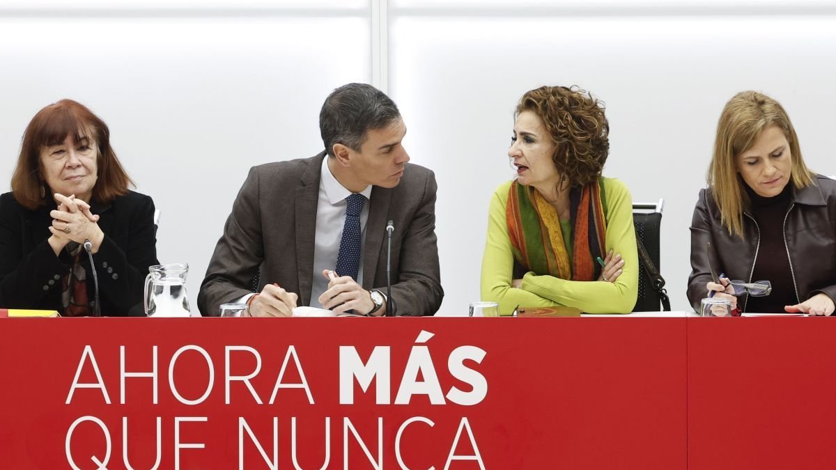 Pedro Sánchez ayer, en la Comisión Ejecutiva Federal del PSOE.