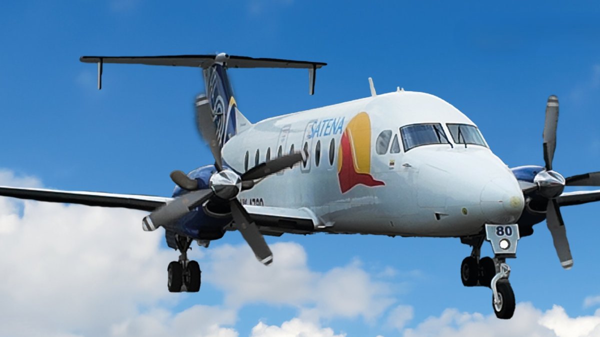 Avión perteneciente a la compañía colombiana Satena.