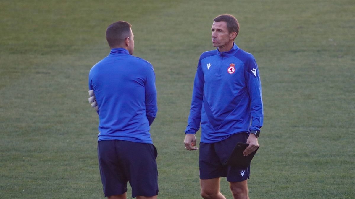 Ziganda en un entrenamiento de la Cultural.
