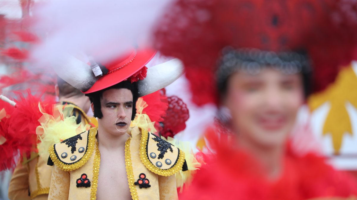Participantes en el desfile de Carnaval de Camponaraya.