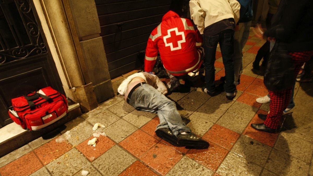 Imagen de archivo de una intervención con un menor en León.