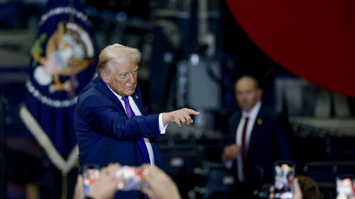 Trump en un acto económico en Georgia.
