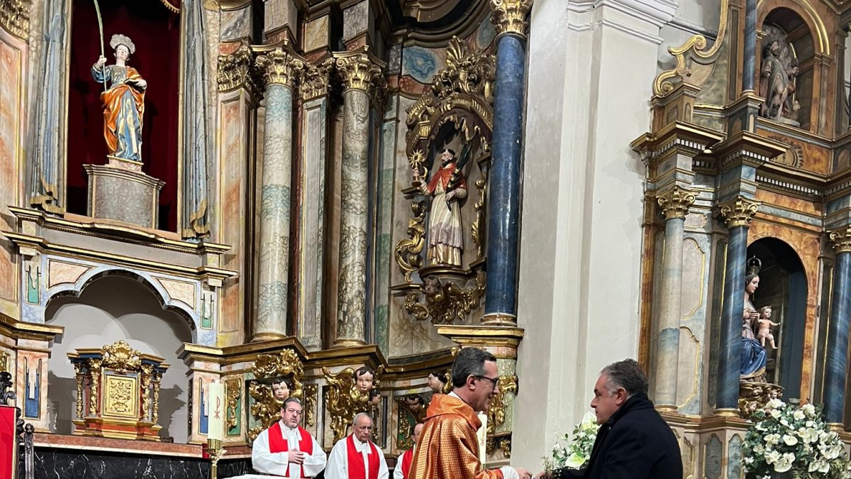 Un momento de la ofrenda
