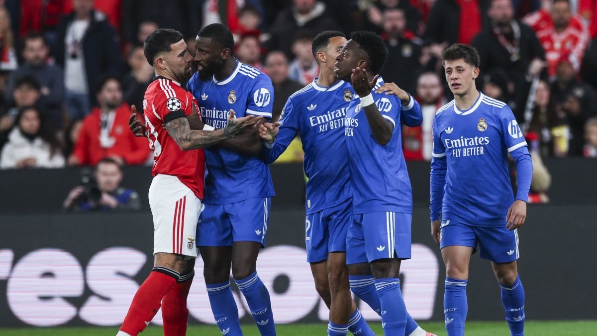 En la ida hubo trifulca entre Benfica y Real Madrid.