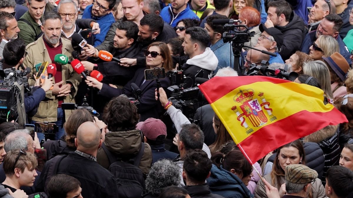 Santiago Abascal y Carlos Pollán en Tordesillas.