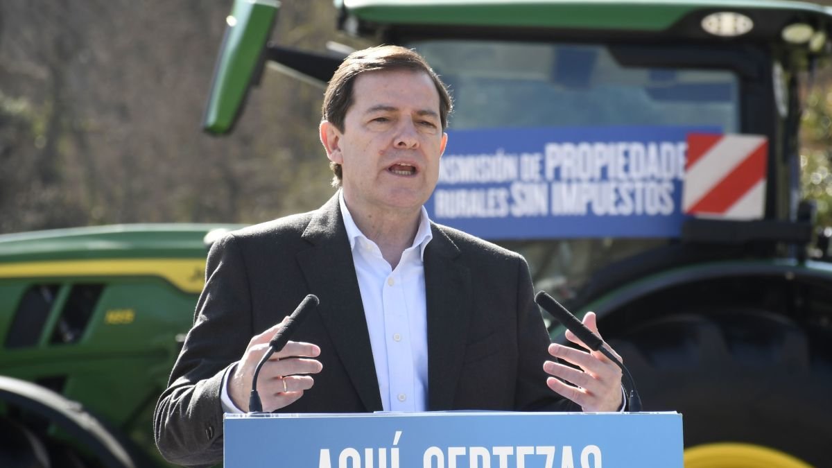 El candidato del Partido Popular de Castilla y León a la presidencia de la Junta de Castilla y León.