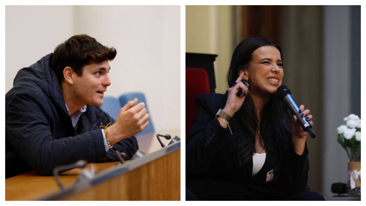 Encontronazo entre Vito Quiles y Sarah Santaolalla en plena calle