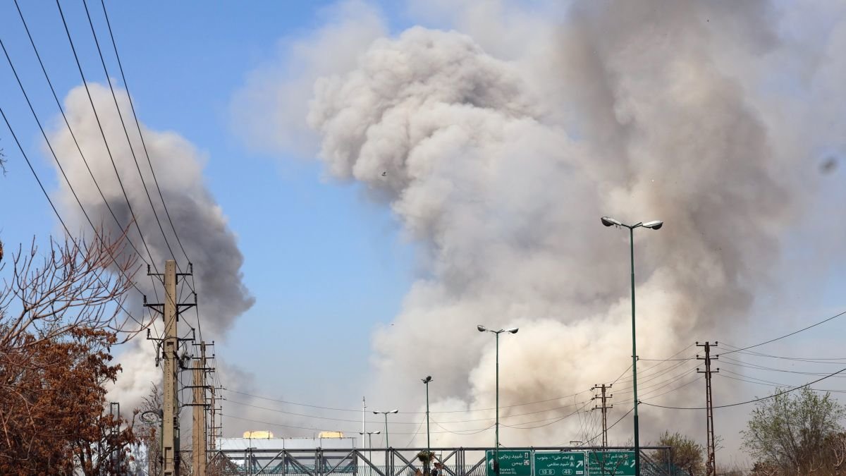 Imagen de los bombardeos de Estados Unidos e Israel sobre Teherán.