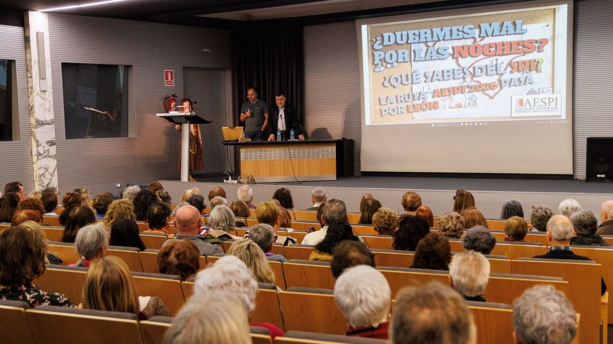 Conferencia sobre el síndrome de piernas inquietas.