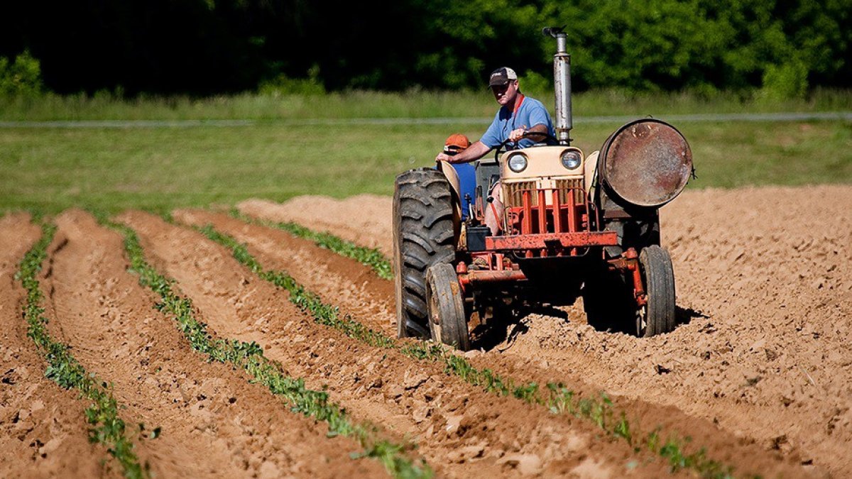 Archivo - Un agricultor en su tractor en imagen de archivo.
