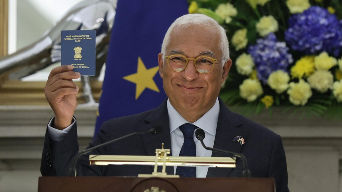 Imagen de Archivo del presidente del Consejo Europeo, António Costa.
EFE/EPA/RAJAT GUPTA.