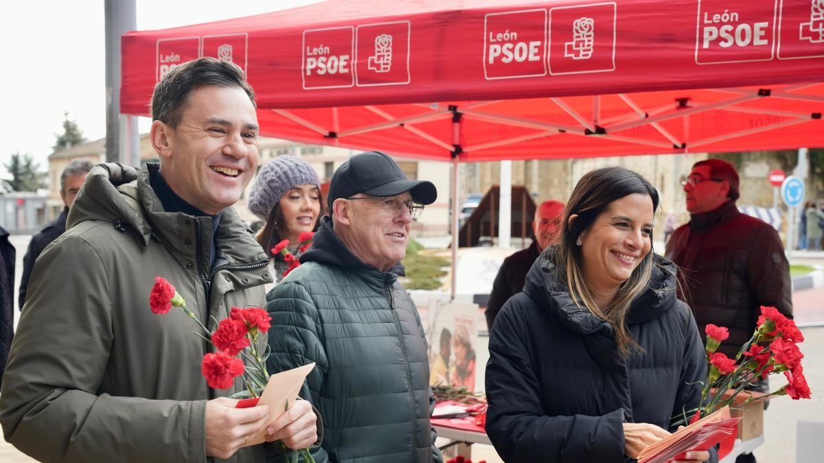 Cendón y Rubio, este martes en Astorga.