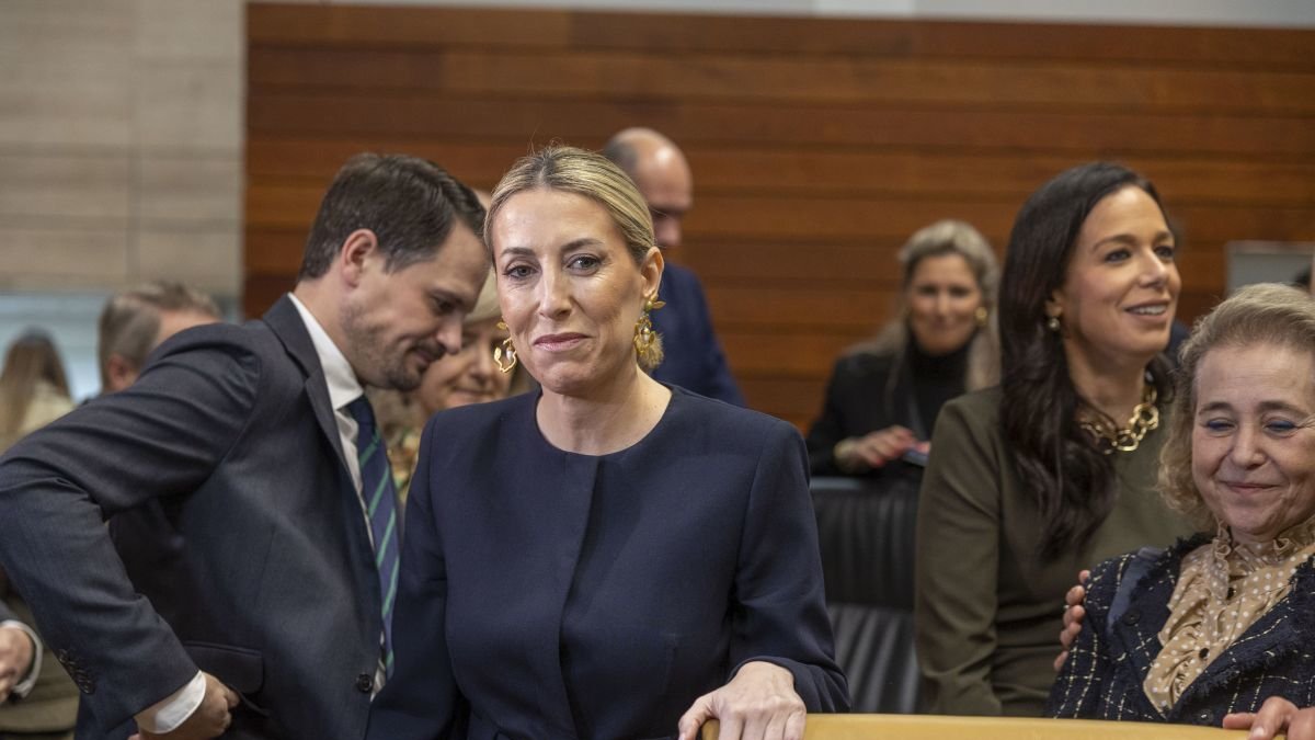 María Guardiola, presidenta extremeña en funciones, el jueves.