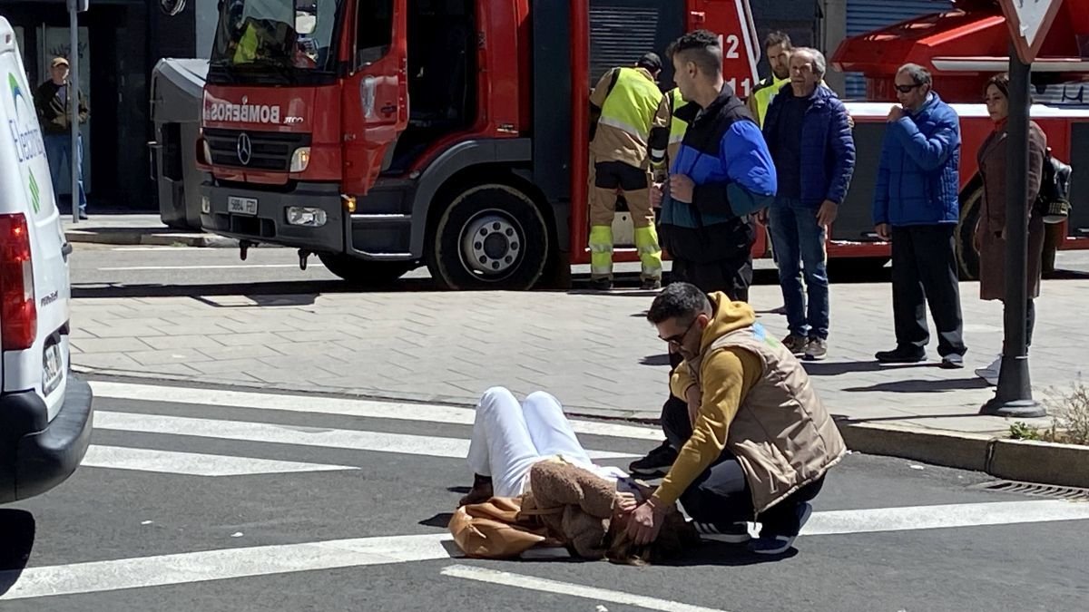 Un atropello reciente en Cruz Roja.