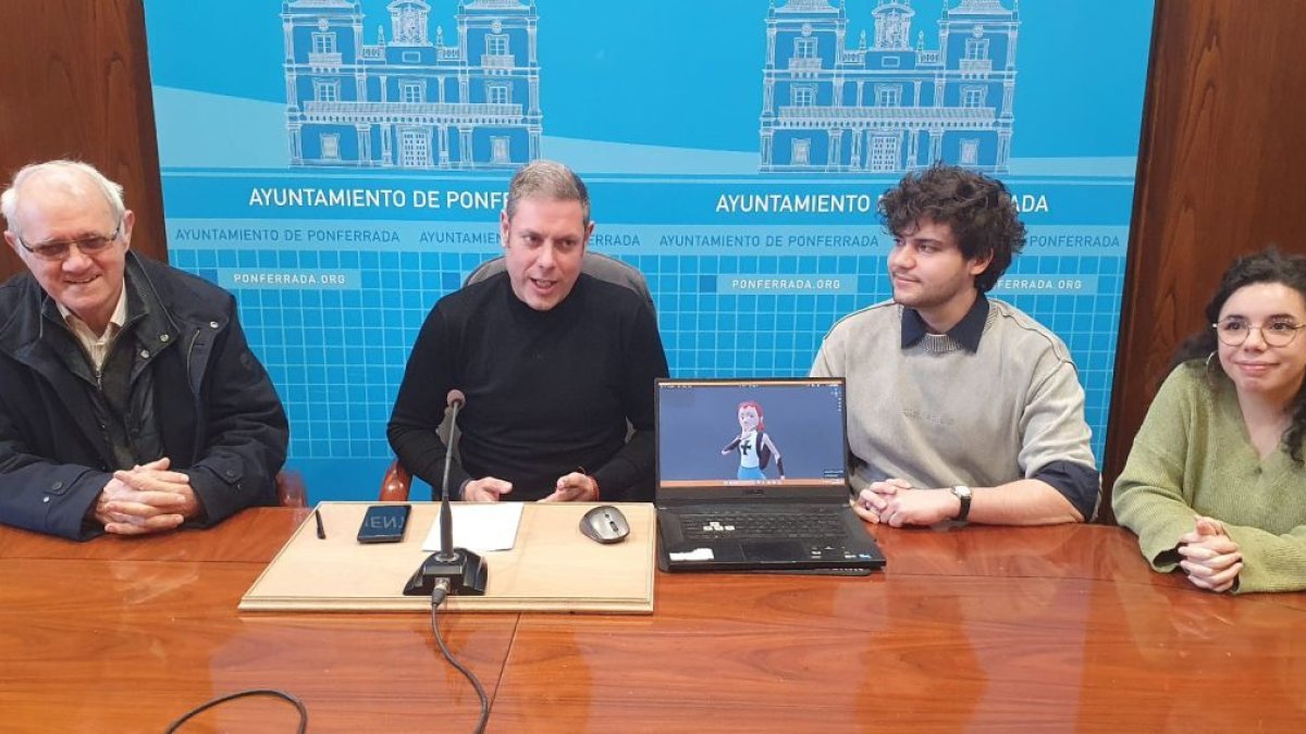 Antolín de Cela, Iván Alonso, Alberto García y Soraya Antelo.