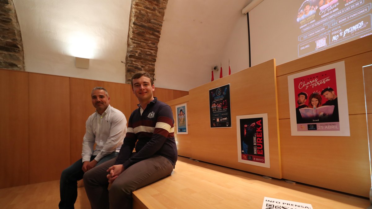David Pacios y Daniel Santos en la presentación en el Museo de la Radio