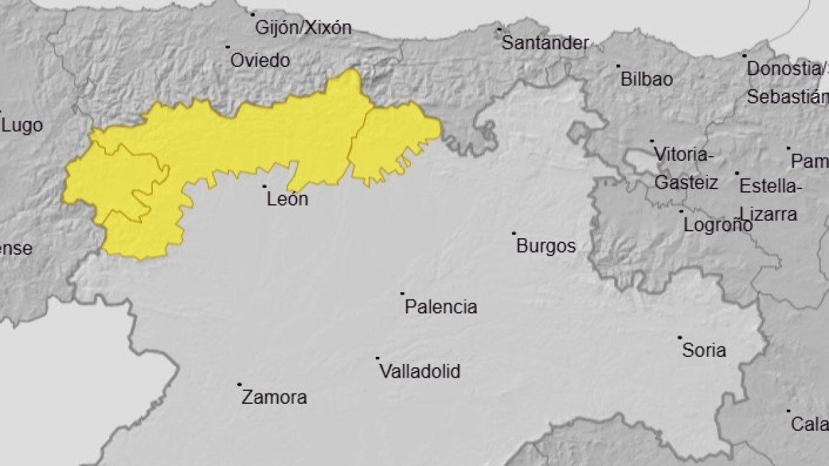 Avisos de lluvias y tormentas para el 9 de abril de 2026 en Castilla y León.