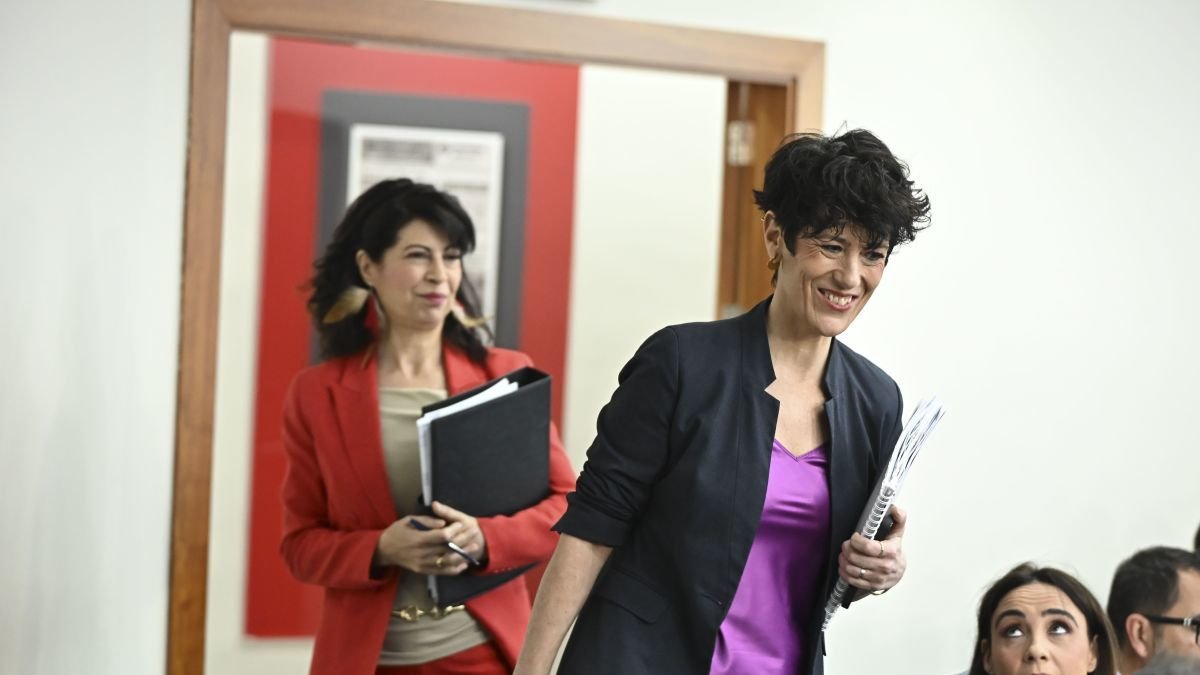 Elma Saiz tras el Consejo de Ministros.