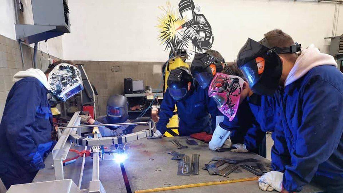 Alumnos de Formación Profesional en un centro de la provincia.