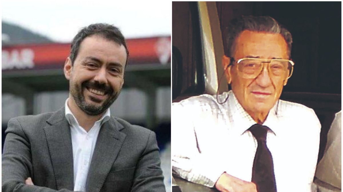 Álex Aranzábal, empresario vasco de éxito y el leonés Antonio Fernández, fallecido en 2021.