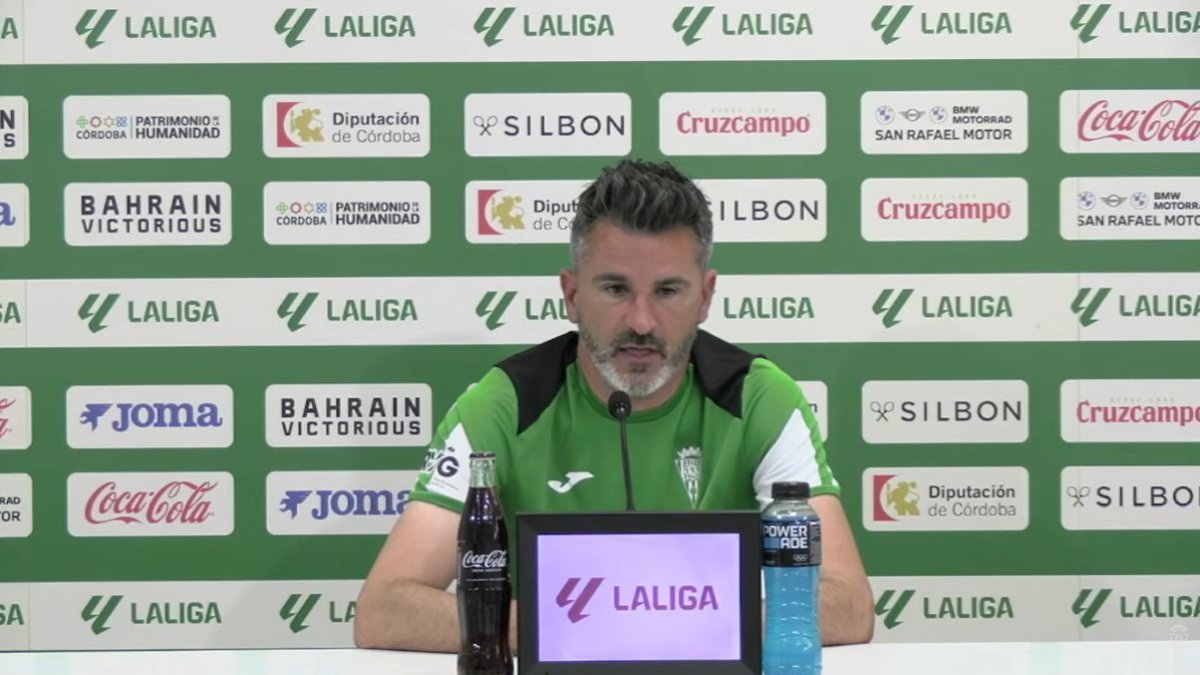 Iván Ania es el preparador del Córdoba CF.