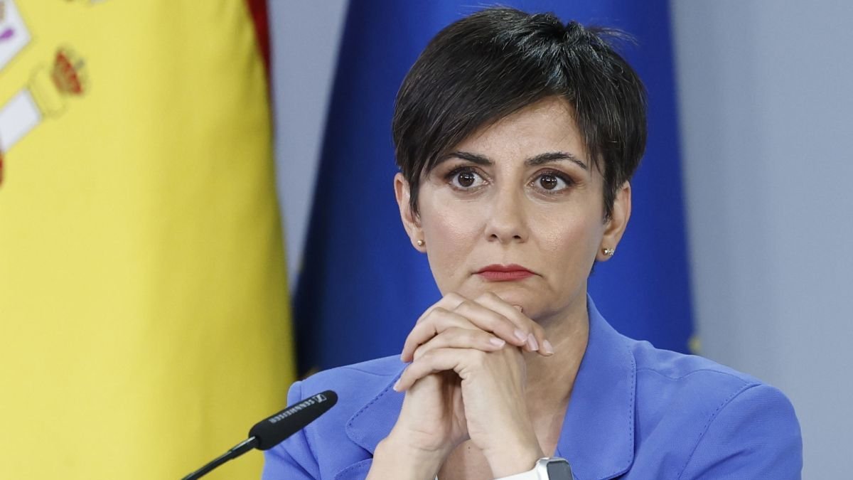 Isabel Rodríguez, durante la rueda de prensa.
