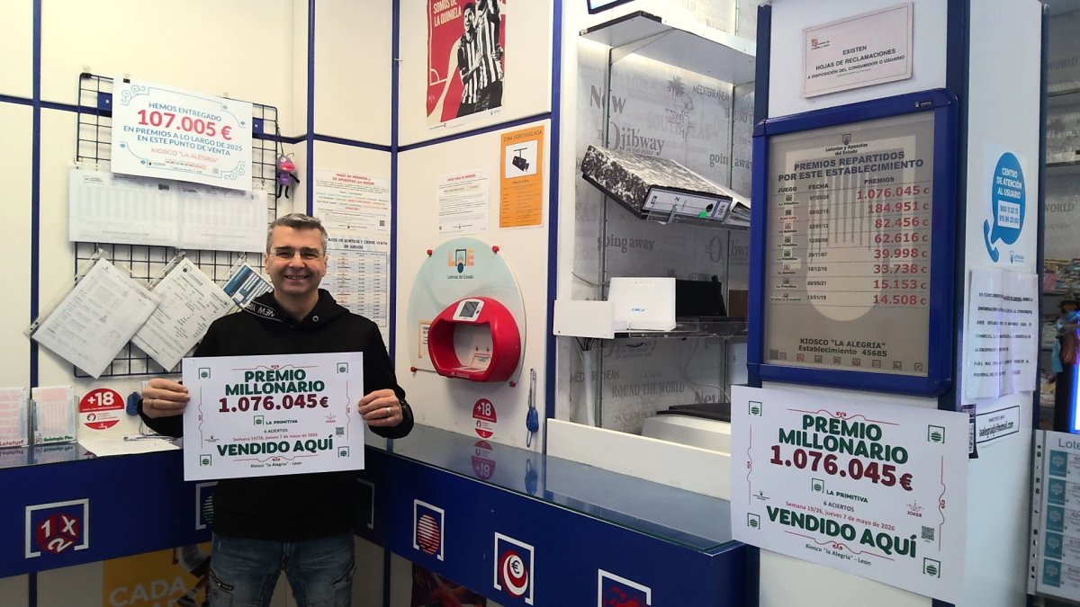 El lotero encargado de vender el boleto premiado en La Primitiva.