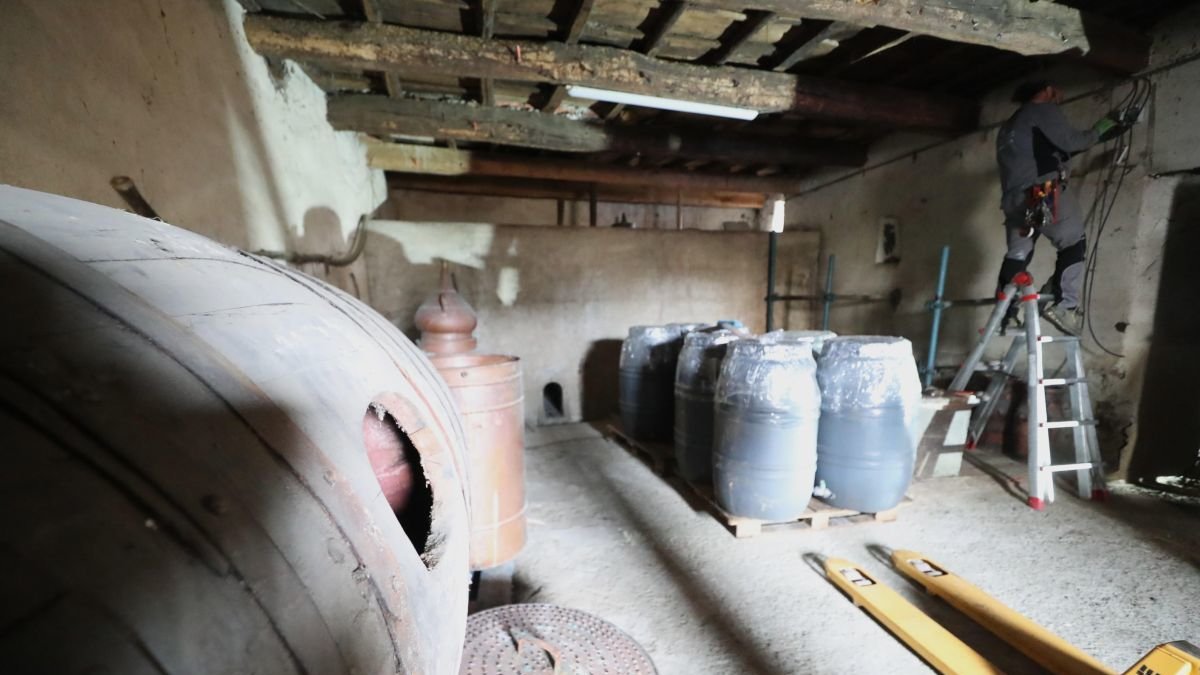Antigua bodega de la casona de los Corral Álvarez, del siglo XVIII, en Cubillos del Sil.
