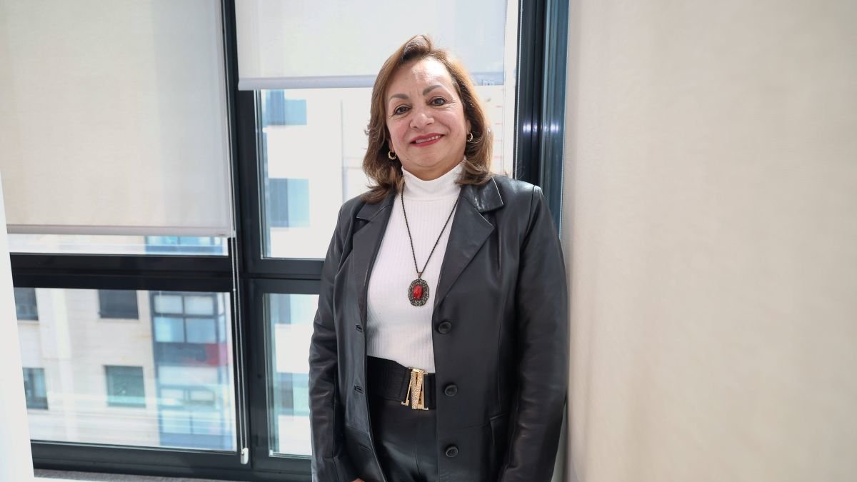 Olga Janeht Velázquez Giral, ayer en León.