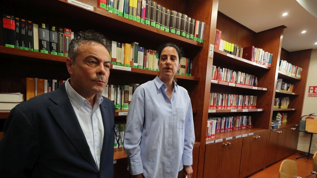 Pablo Soto y Ana Garnelo, directivos del Colegio de Abogados en el Bierzo.