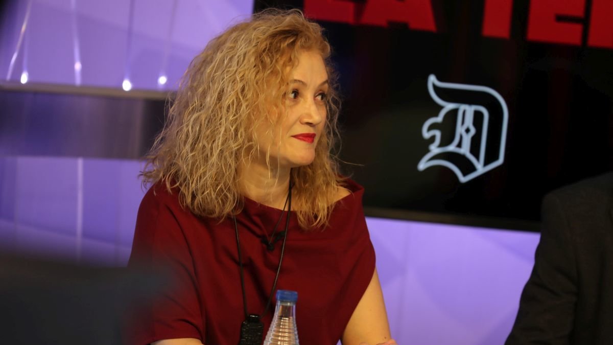 La diputada nacional del PP en un momento del programa de La 8 Bierzo.