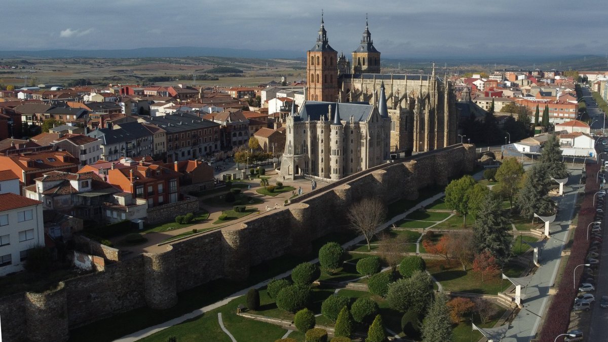 Vista de la ciudad de Astorga, donde ocurrieron los hechos en abril de 2023