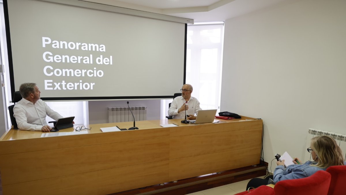 Presentación del informe de comercio exterior en la sede de la Cámara en León