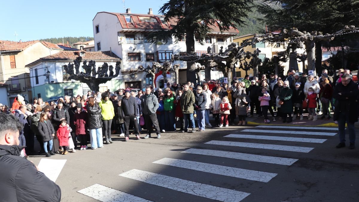 Las familias se manifestaron el pasado mes de diciembre en Cistierna.