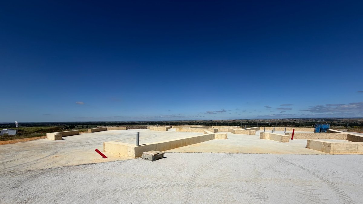 Así está ahora mismo el proceso de construcción del edificio número 2