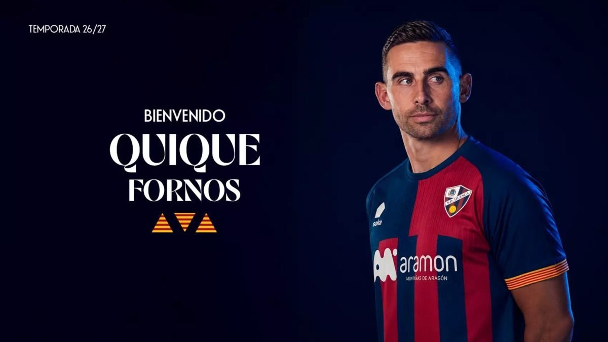 El Huesca anunció la incorporación de Fornos a su plantilla para la temporada 2026-2027.