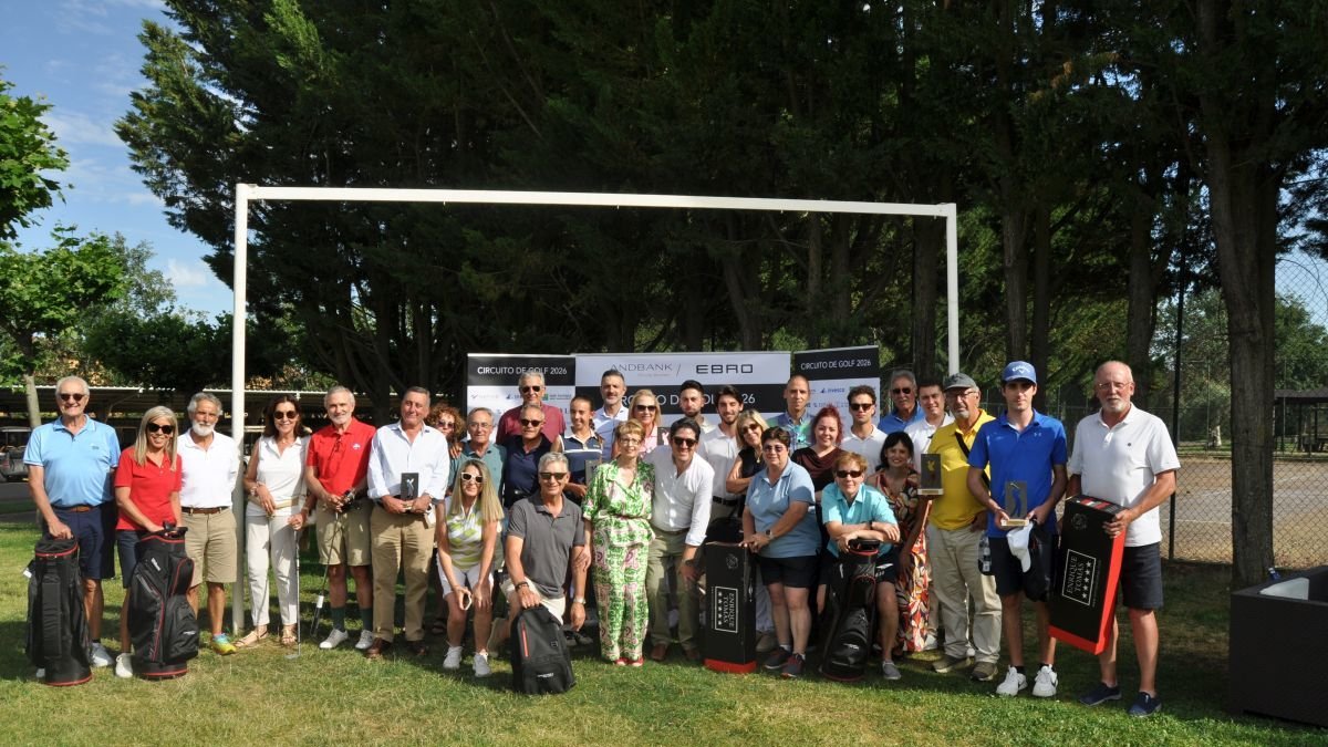Participantes en el Circuito Andbank celebrado en el Club de Golf de León.