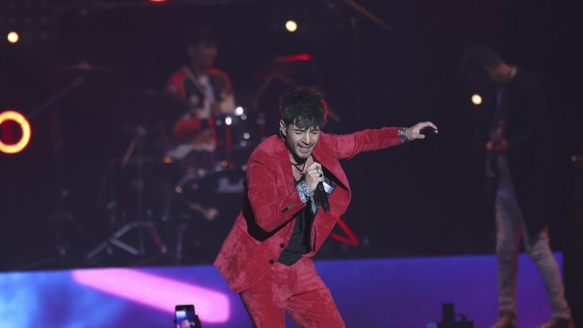 Polo Nández durante un concierto en Madrid.