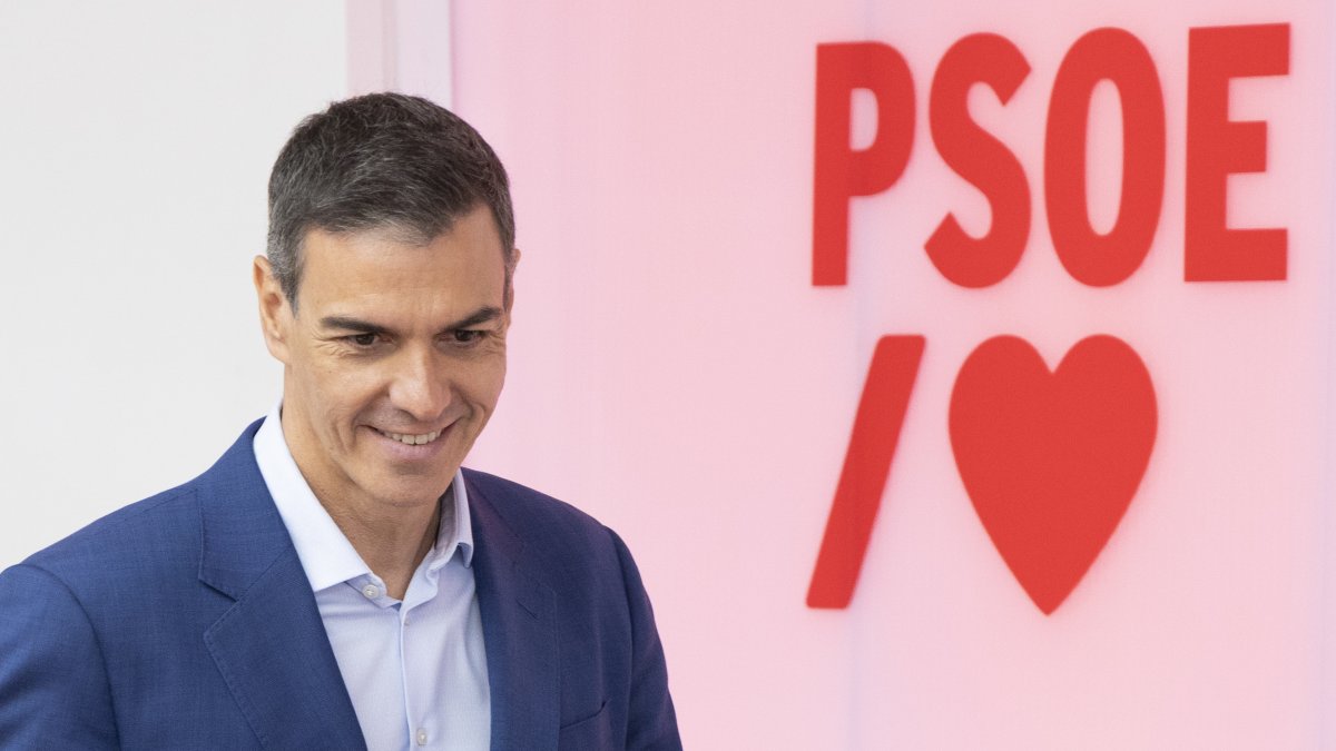 El presidente Pedro Sánchez, en una reunión de la Ejecutiva del PSOE.