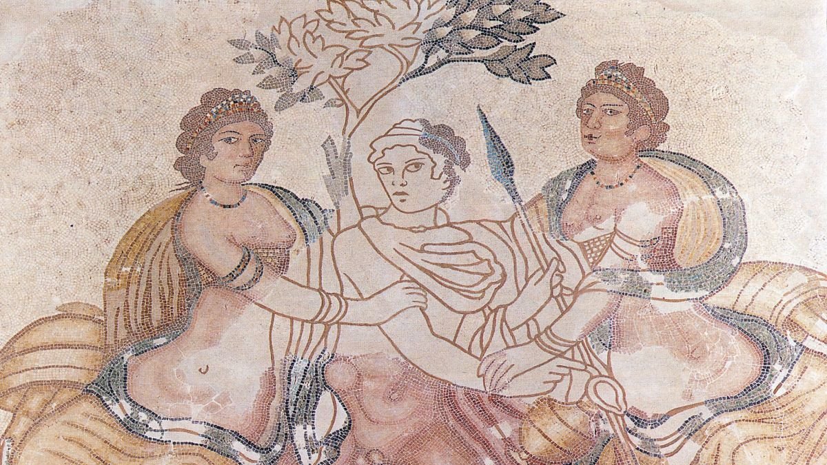 Mosaico de Hilas y las Ninfas.